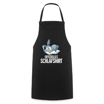 Offizielles Schlafshirt Hase - Kochschürze - Schwarz - Vorne - AI Model Male 185 dark (185cm)