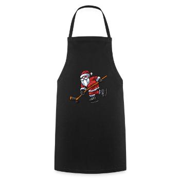 Ice hockey - Cooking Apron - black - Front - AI Model Male 185 dark (185cm)