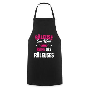 Reine des râleuses - Tablier de cuisine - noir - Devant - AI Model Male 185 dark (185cm)