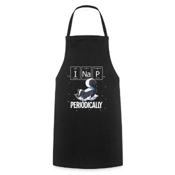 Dormir Skunk Je fais une sieste périodique - Tablier de cuisine - noir - Devant - AI Model Male 185 dark (185cm)