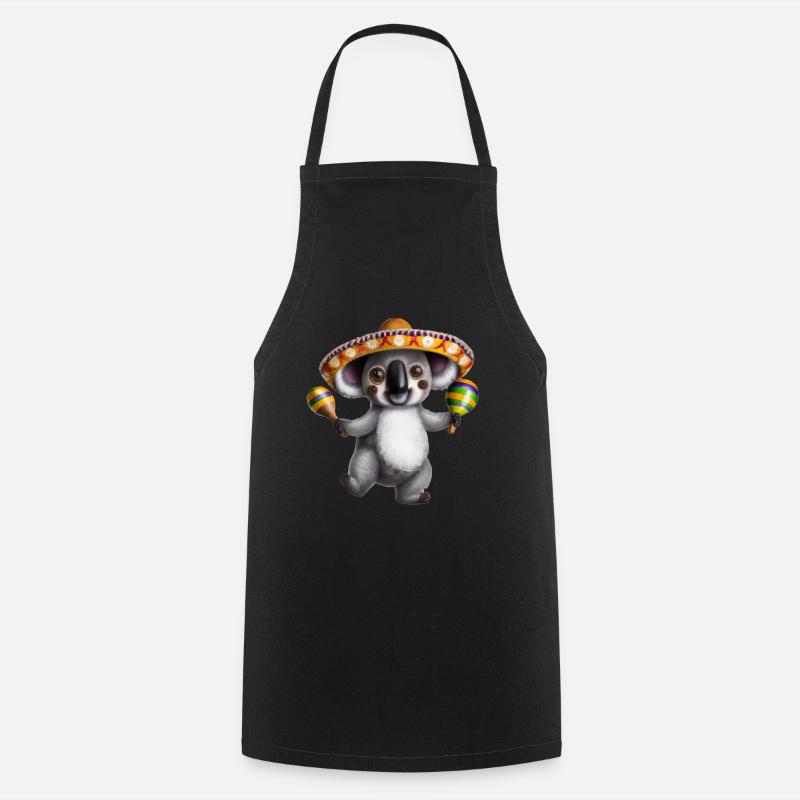 Cinco De Mayo Koala - Cooking Apron - black