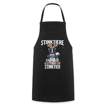 Stinktiere Sind Süß Stinktier - Kochschürze - Schwarz - Vorne - AI Model Male 185 dark (185cm)
