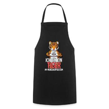 Ich Bin Ein Tiger - Kochschürze - Schwarz - Vorne - AI Model Male 185 dark (185cm)