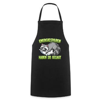 Energiesparen Haben Sie Gesagt Waschbär - Kochschürze - Schwarz - Vorne - AI Model Male 185 dark (185cm)