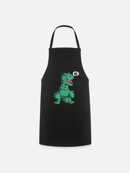 T-rex Nö - Kochschürze - Schwarz