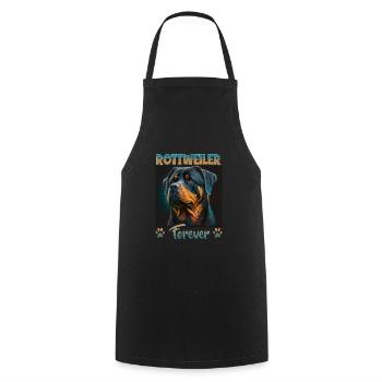 Hunde Spruch Rottweiler Design für Hundeliebhaber - Kochschürze - Schwarz - Vorne - AI Model Male 185 dark (185cm)