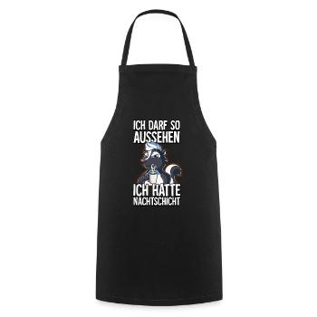 Ich Hatte Nachtschicht Kaffee Stinktier - Kochschürze - Schwarz - Vorne - AI Model Male 185 dark (185cm)