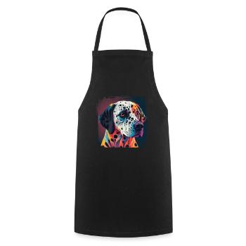 Dog saying Dalmatian design for dog lovers - Cooking Apron - black - Front - AI Model Male 185 dark (185cm)