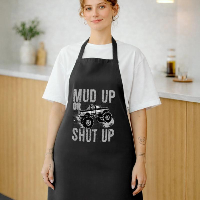 Mudder-Geschenk Mud Up oder Shut Up Lustige Mudding-Geschenke Kochschürze