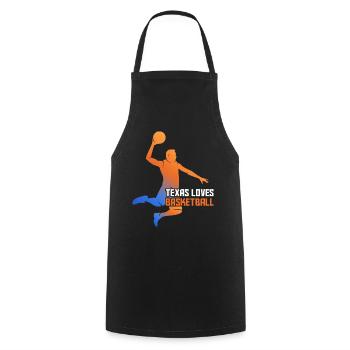 Texas basketball design for proud Texas fans - Cooking Apron - black - Front - AI Model Male 185 dark (185cm)