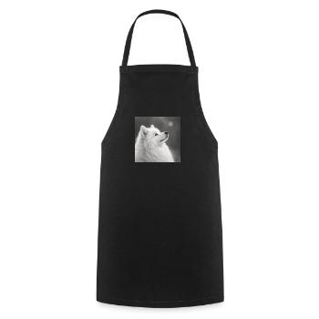 Motif samoyède pour amateurs de chiens Zwerkspitz - Tablier de cuisine - noir - Devant - AI Model Male 185 dark (185cm)