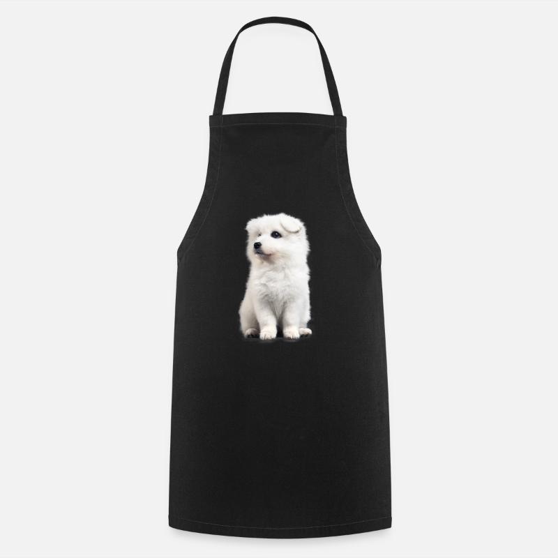Amusement de chien samoyed - Tablier de cuisine - noir