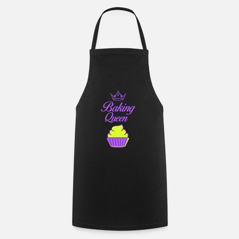baking queen - Cooking Apron - black