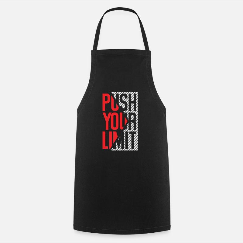 push your limits - Tablier de cuisine - noir
