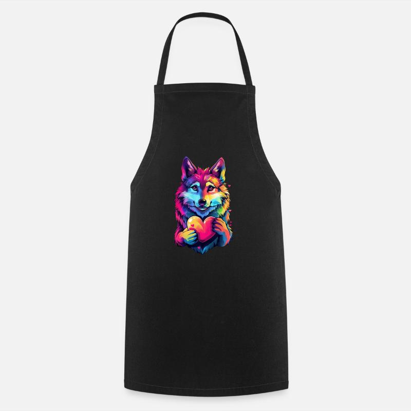 Wolf - Kochschürze - Schwarz