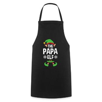 Group Matching Family Christmas Gift Elf - Cooking Apron - black - Front - AI Model Male 185 dark (185cm)