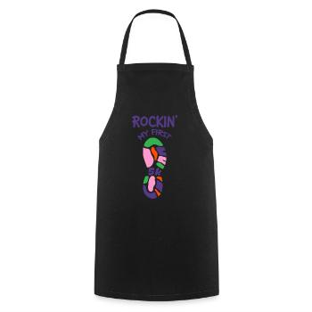 Rockin' Mon Premier 5K 2 - Tablier de cuisine - noir - Devant - AI Model Male 185 dark (185cm)