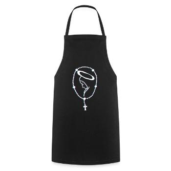 Faith Christian Believer Religious Bible - Cooking Apron - black - Front - AI Model Male 185 dark (185cm)
