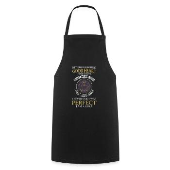 Libra Zodiac September Stars - Cooking Apron - black - Front - AI Model Male 185 dark (185cm)