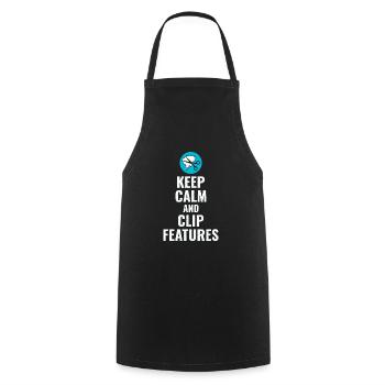 GIS Mapping Data Clip Features Spatial Geoinfo - Cooking Apron - black - Front - AI Model Male 185 dark (185cm)