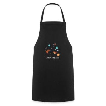 Otter Space Shirt für Weltraumforscher - Kochschürze - Schwarz - Vorne - AI Model Male 185 dark (185cm)