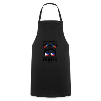 Philippinisch Filipino Philippinisches Geschenk - Kochschürze - Schwarz - Vorne - AI Model Male 185 dark (185cm)
