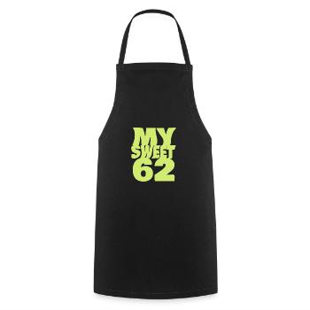 Sweet 62 - Cooking Apron - black - Front - AI Model Male 185 dark (185cm)