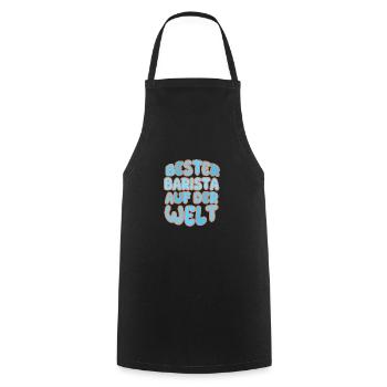 Gift for Barista - Cooking Apron - black - Front - AI Model Male 185 dark (185cm)
