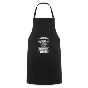 I Built Mine You Bought Yours Car Lover Automobile - Cooking Apron - black - Front - AI Model Male 185 dark (185cm)