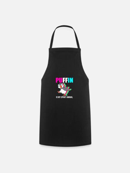 Macareux Papageientaucher - Tablier de cuisine - noir