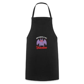 Mothman - Cooking Apron - black - Front - AI Model Male 185 dark (185cm)