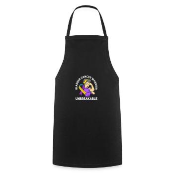 Bladder Cancer Cancer Bladder - Cooking Apron - black - Front - AI Model Male 185 dark (185cm)