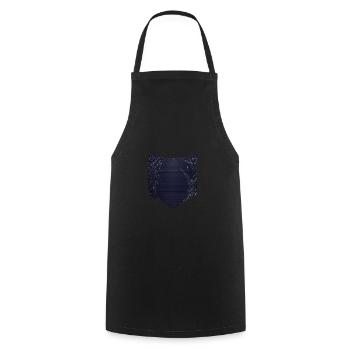 Spinne Spinnennetz Gruselige Brusttasche Halloween - Kochschürze - Schwarz - Vorne - AI Model Male 185 dark (185cm)