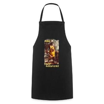 BBQ Zombie Grill Grillen Team Carnivore Bestseller - Kochschürze - Schwarz - Vorne - AI Model Male 185 dark (185cm)