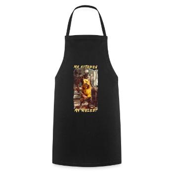 My Kitchen My Rules Zombie Cook - Kochschürze - Schwarz - Vorne - AI Model Male 185 dark (185cm)