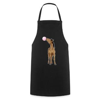 Gomme à mâcher de cheval - Tablier de cuisine - noir - Devant - AI Model Male 185 dark (185cm)