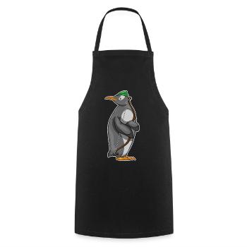 Arc de pingouin Archer - Tablier de cuisine - noir - Devant - AI Model Male 185 dark (185cm)