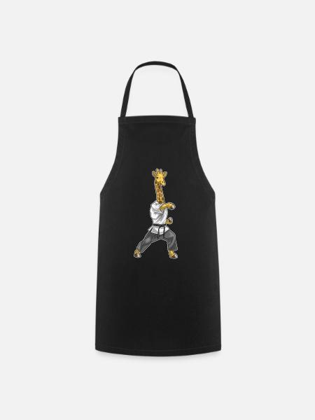 Giraffe Karate Martial Arts - Cooking Apron - black
