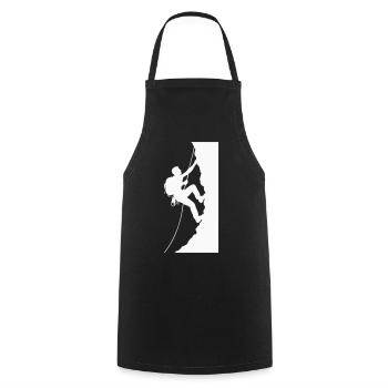 mountaineer - Cooking Apron - black - Front - AI Model Male 185 dark (185cm)
