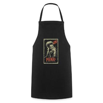 Punk - Tablier de cuisine - noir - Devant - AI Model Male 185 dark (185cm)