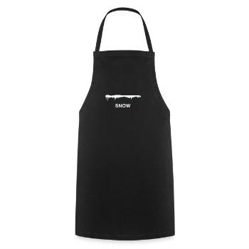 Snow - Cooking Apron - black - Front - AI Model Male 185 dark (185cm)
