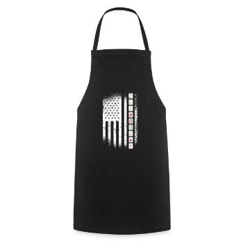 Cadeau pour les fans de Mahjong - Tablier de cuisine - noir - Devant - AI Model Male 185 dark (185cm)