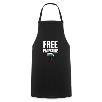 Free Palestine Freedom Freiheit Palestina - Kochschürze - Schwarz - Vorne - AI Model Male 185 dark (185cm)