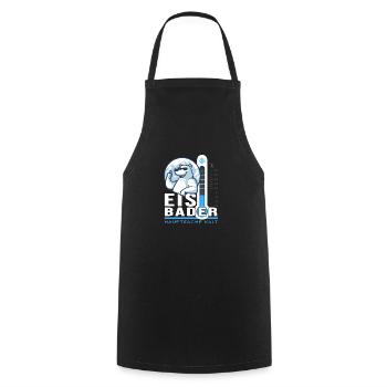 Eisbader Eisbär Winterschwimmen Minusgrad Frost - Kochschürze - Schwarz - Vorne - AI Model Male 185 dark (185cm)