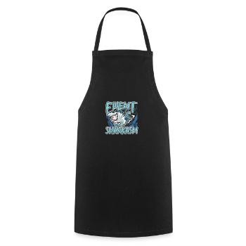 Fluent Sharkasm - Cooking Apron - black - Front - AI Model Male 185 dark (185cm)