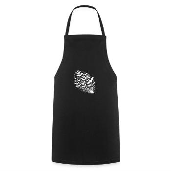 Flying bats as a large swarm - Cooking Apron - black - Front - AI Model Male 185 dark (185cm)