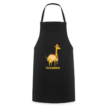 Mexican Food Fiesta Taco Tacogiraffe - Cooking Apron - black - Front - AI Model Male 185 dark (185cm)