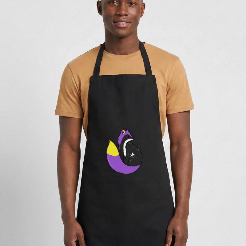 Nonbinary Fox Nonbinary Pride Cooking Apron