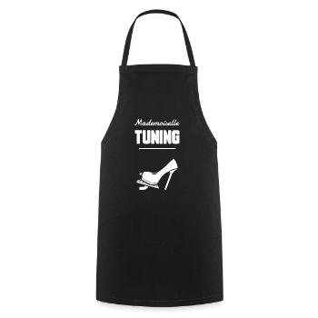 Mademoiselle tuning - Tablier de cuisine - noir - Devant - AI Model Male 185 dark (185cm)