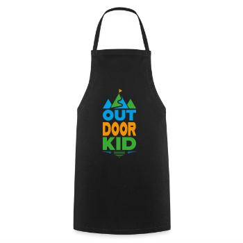 les enfants - Tablier de cuisine - noir - Devant - AI Model Male 185 dark (185cm)